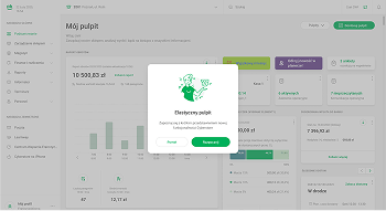 Ekran onboardingu aplikacji Cyberstore przedstawiający nową funkcję personalizacji pulpitu